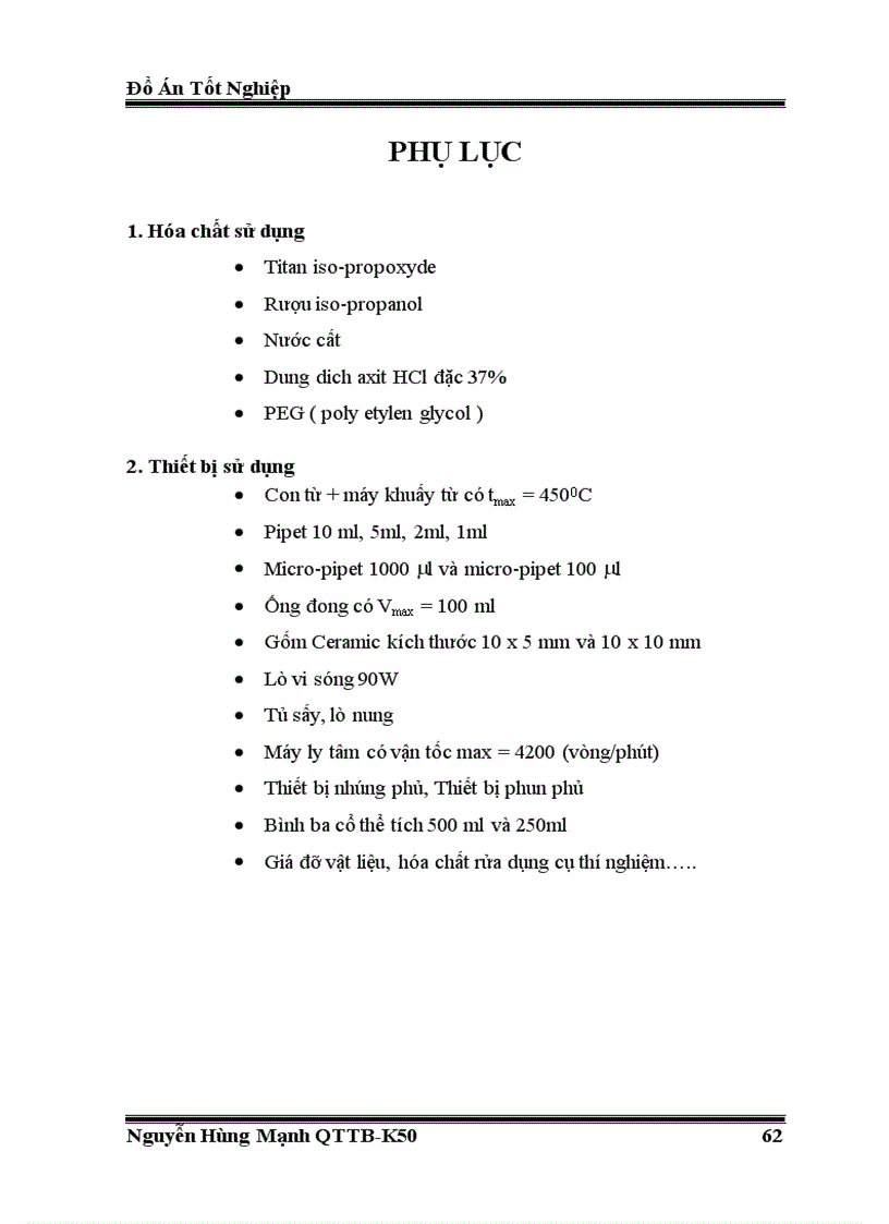 image for page Nghiên cứu chế tạo Sol Gel chứa cc hạt nano TiO2 và ứng dụng phủ màng trên gốm sứ Ceramic