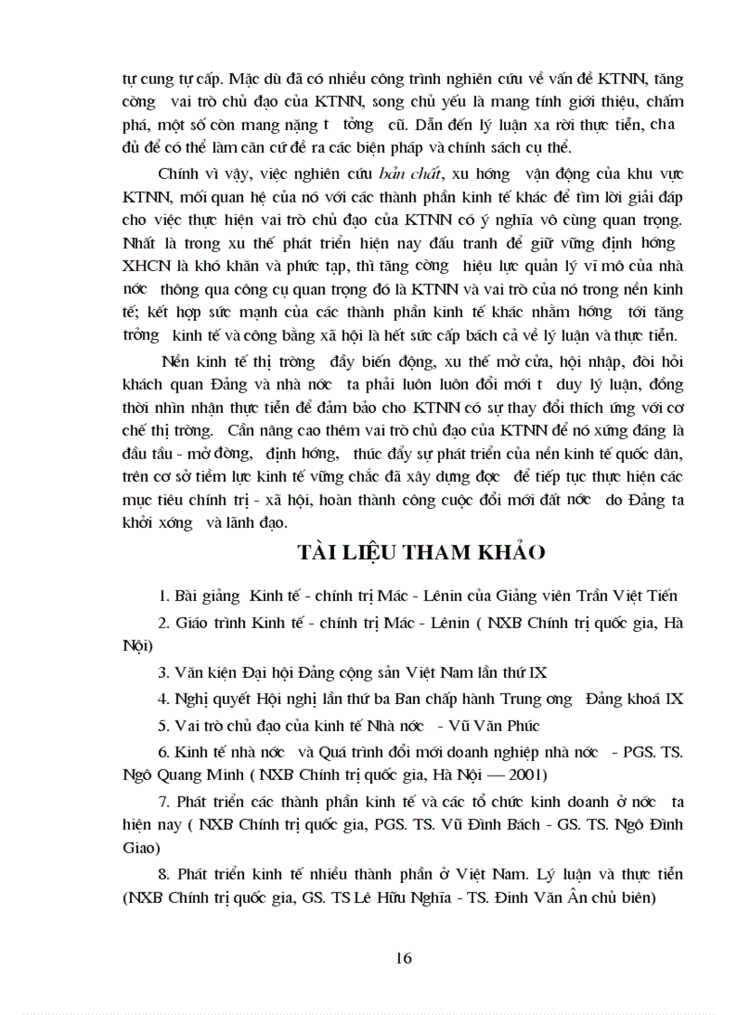 image for page Thực trạng và giải pháp để tăng cường vai trò chủ đạo của nền kinh tế nhà nước ở nước ta hiện nay