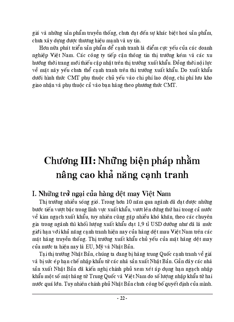 image for page Những biện pháp nhằm nâng cao khả năng cạnh tranh của ngành dệt may Việt Nam