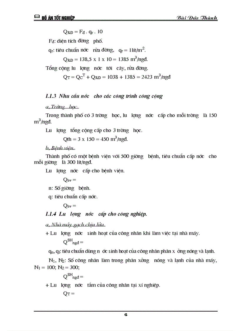 image for page Tính toán công trình thu trạm bơm cấp I