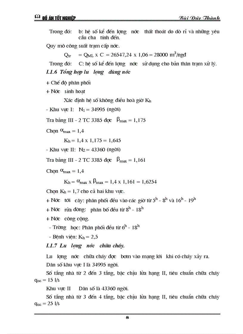 image for page Tính toán công trình thu trạm bơm cấp I