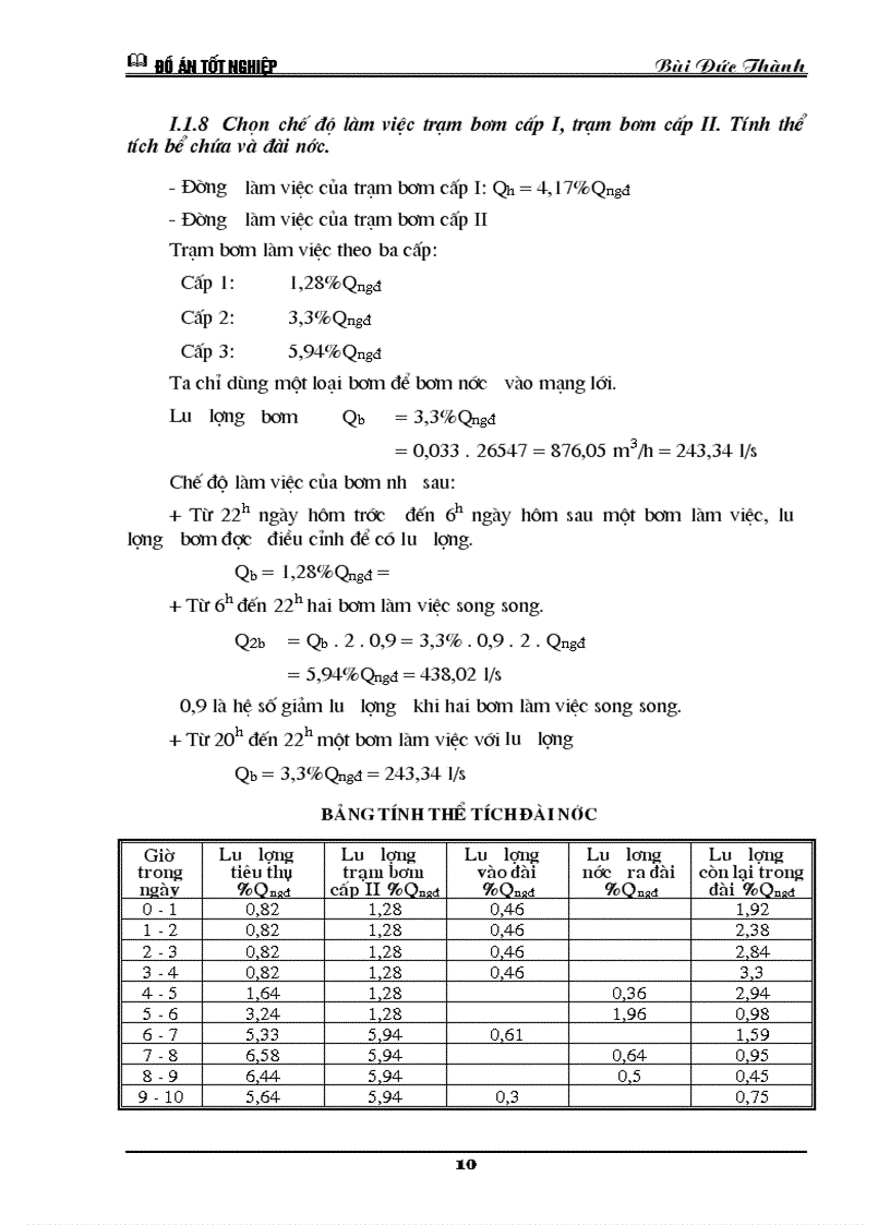 image for page Tính toán công trình thu trạm bơm cấp I