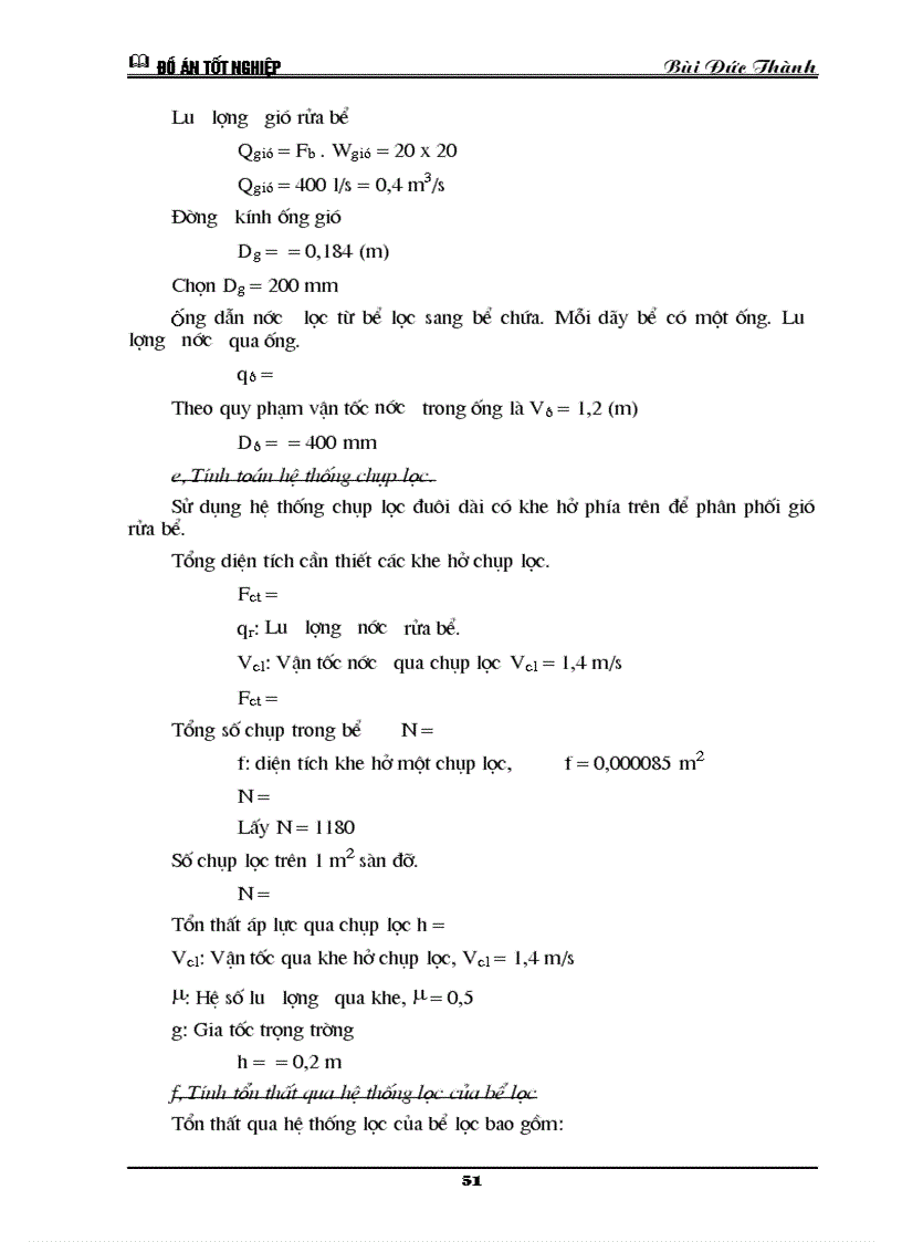 image for page Tính toán công trình thu trạm bơm cấp I