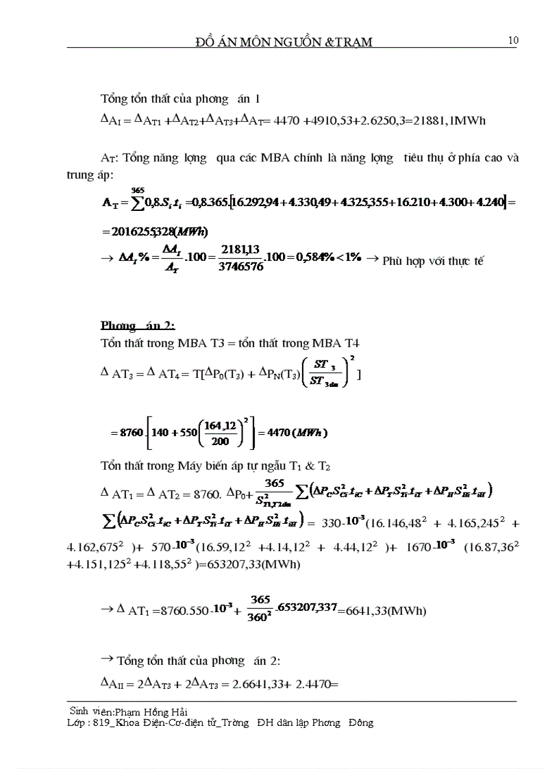 image for page Chọn sơ đồ nối dây và thiết bị tự dùng
