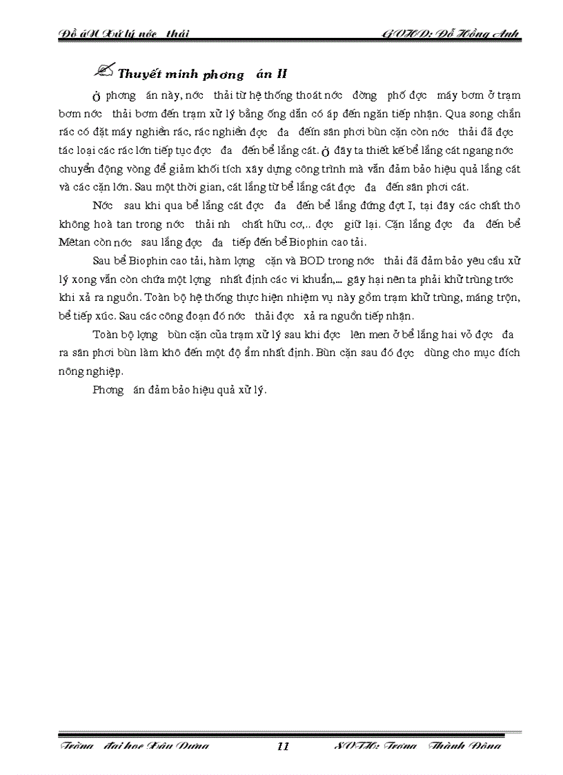 image for page Đồ án xử lý nước thải
