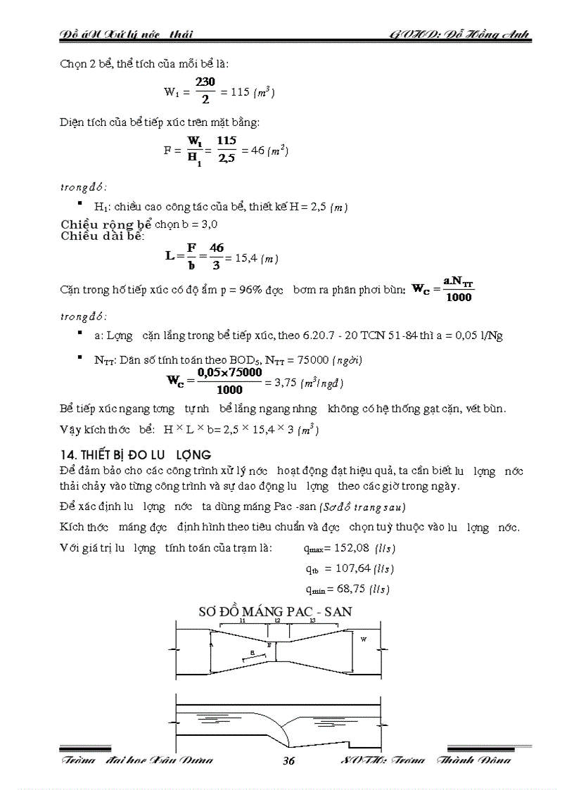image for page Đồ án xử lý nước thải
