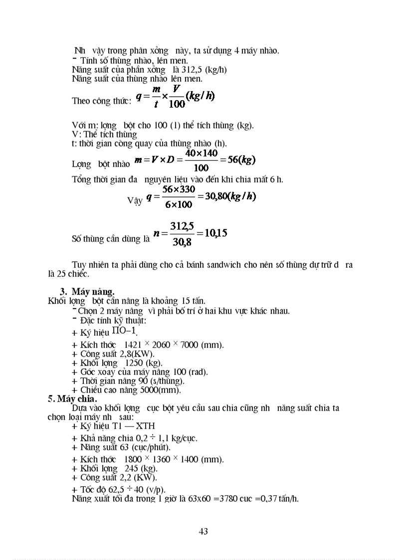image for page Thiết kế nhà máy liên hợp sản xuất bánh mì và mì ăn liền với năng suất 25 tấn bột ngày
