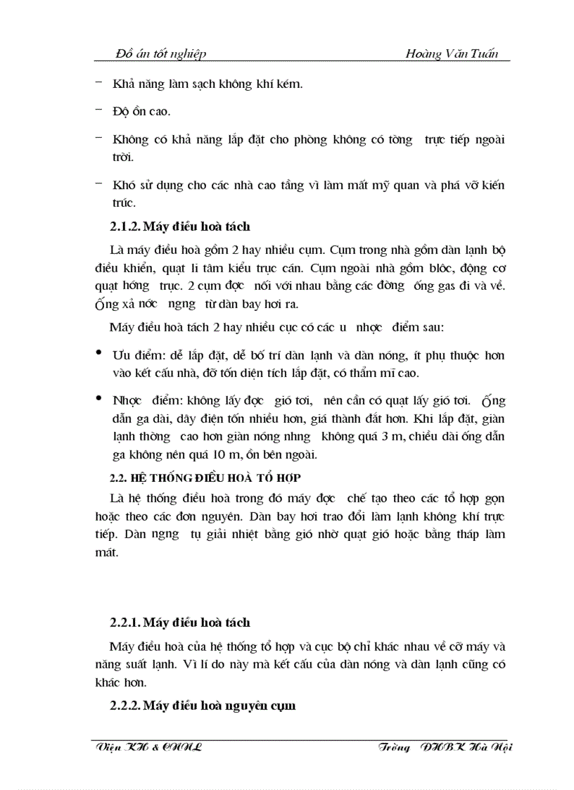 image for page Tính toán thiết kế hệ thống phân phối và vận chuyển không khí trong máy điều hòa