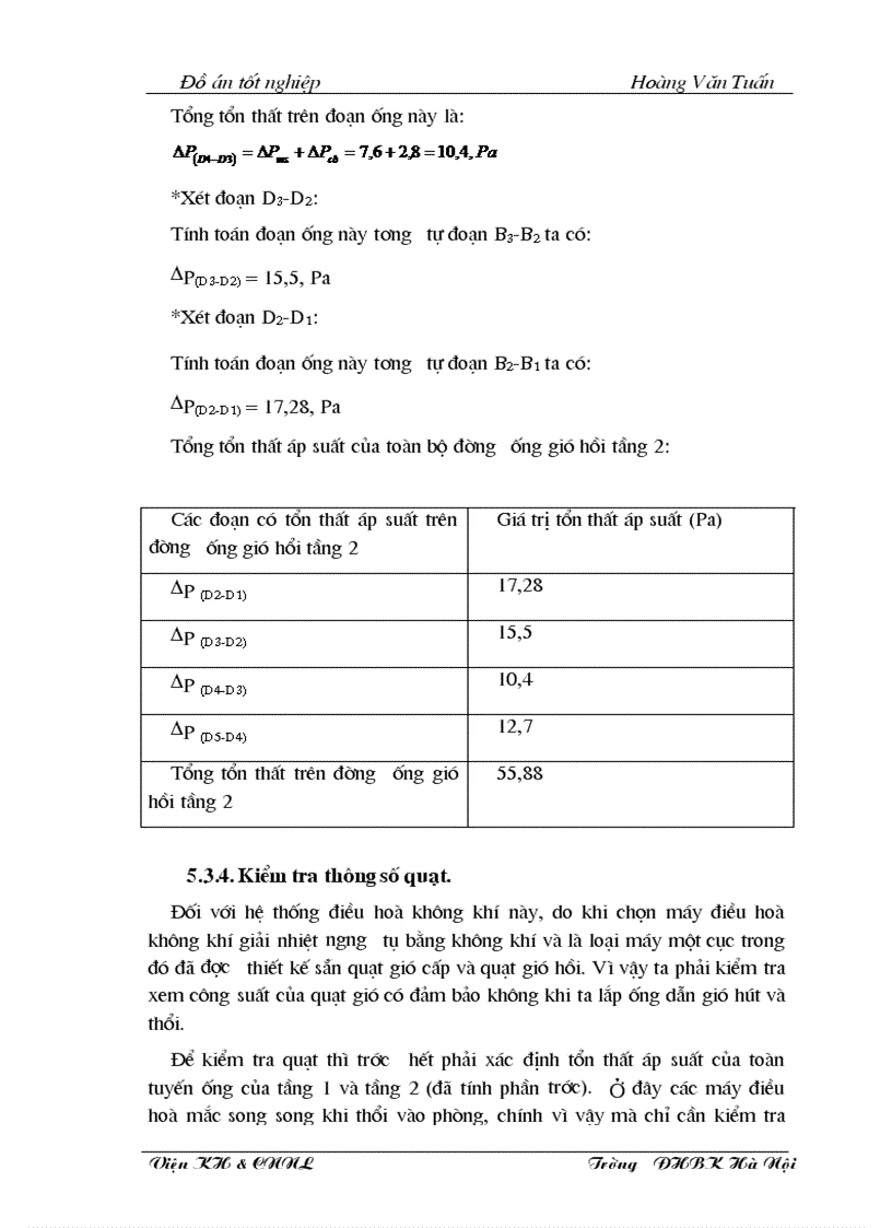 image for page Tính toán thiết kế hệ thống phân phối và vận chuyển không khí trong máy điều hòa