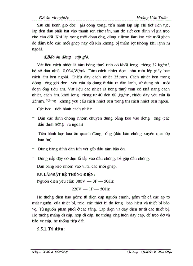 image for page Tính toán thiết kế hệ thống phân phối và vận chuyển không khí trong máy điều hòa