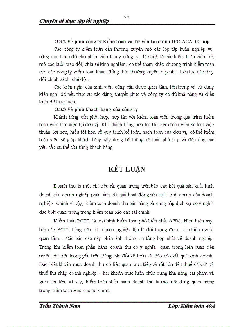 image for page Hoàn thiện kiểm toán khoản mục doanh thu bán hàng và cung cấp dịch vụ trong quy trình kiểm toán BCTC do Công ty TNHH Kiểm toán và tư vấn tài chính ACA GROUP thực hiện