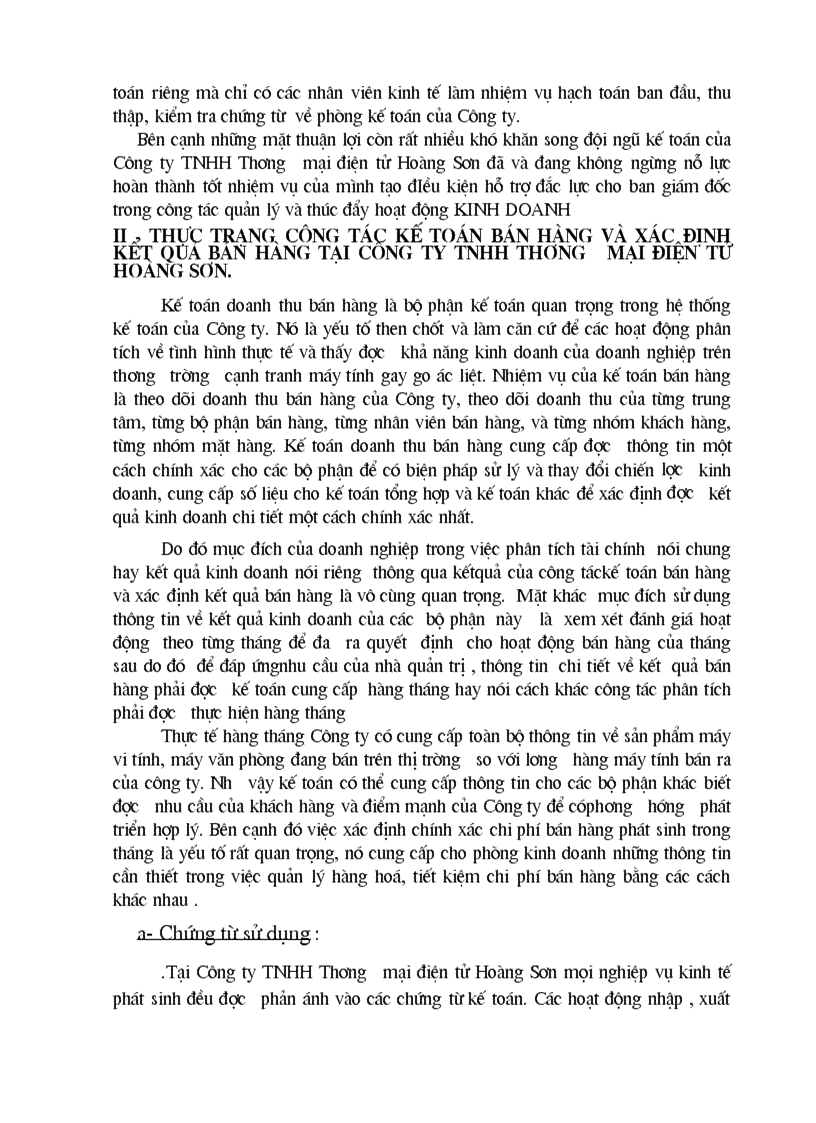image for page Một số ý kiến nhằm góp phần hoàn thiện công tác kế toán bán hàng và xác định kết quả bán hàng