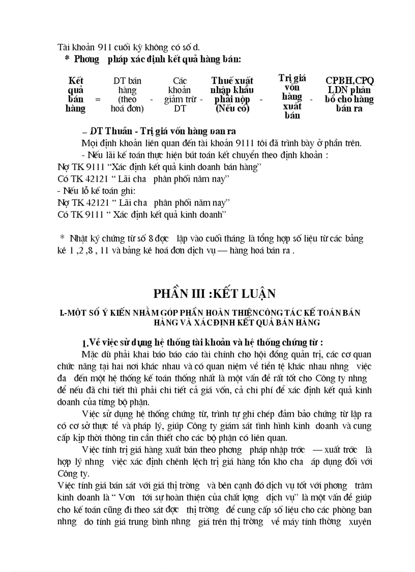 image for page Một số ý kiến nhằm góp phần hoàn thiện công tác kế toán bán hàng và xác định kết quả bán hàng
