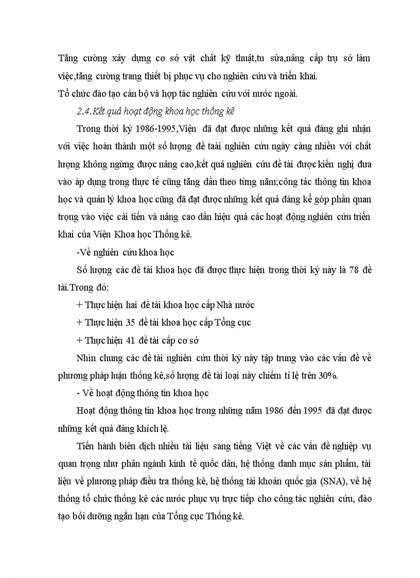 image for page Thực trạng nguyên nhân kết quả mà viện khoa học thống kê đạt được trong những năm qua