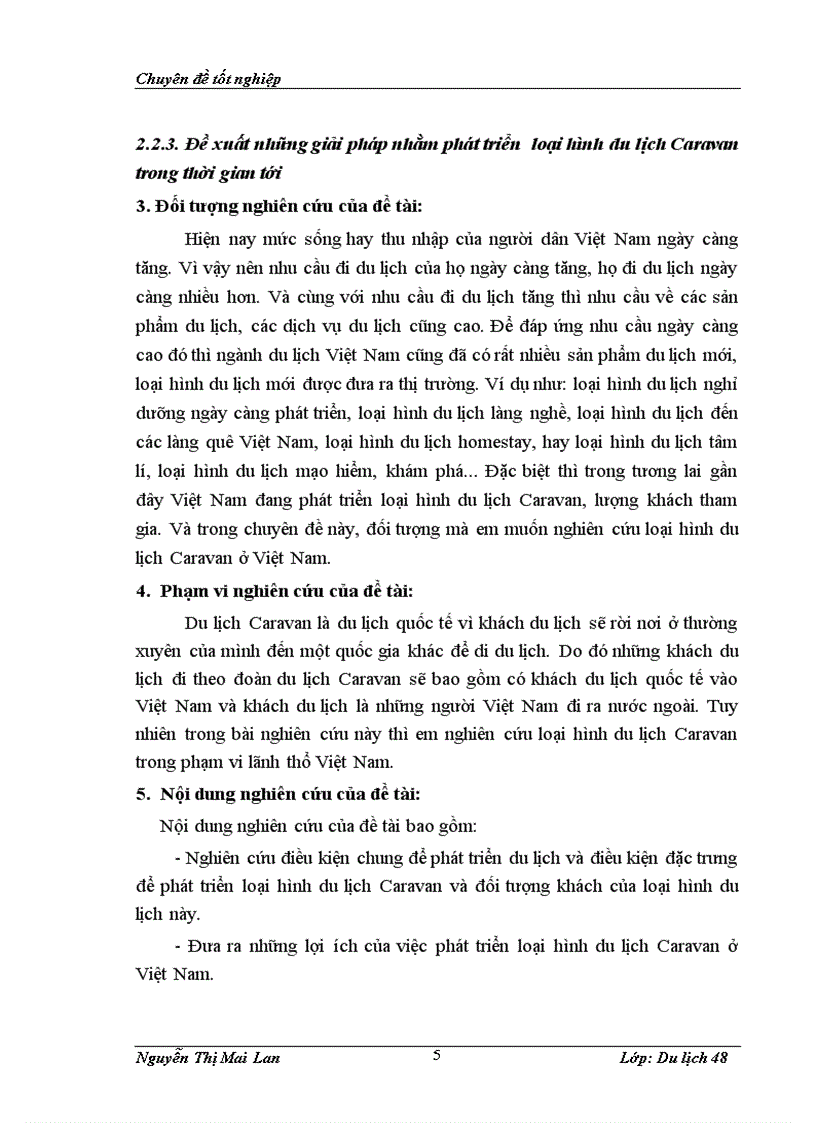 image for page Thực trạng phát triển loại hình du lịch caravan ở việt nam