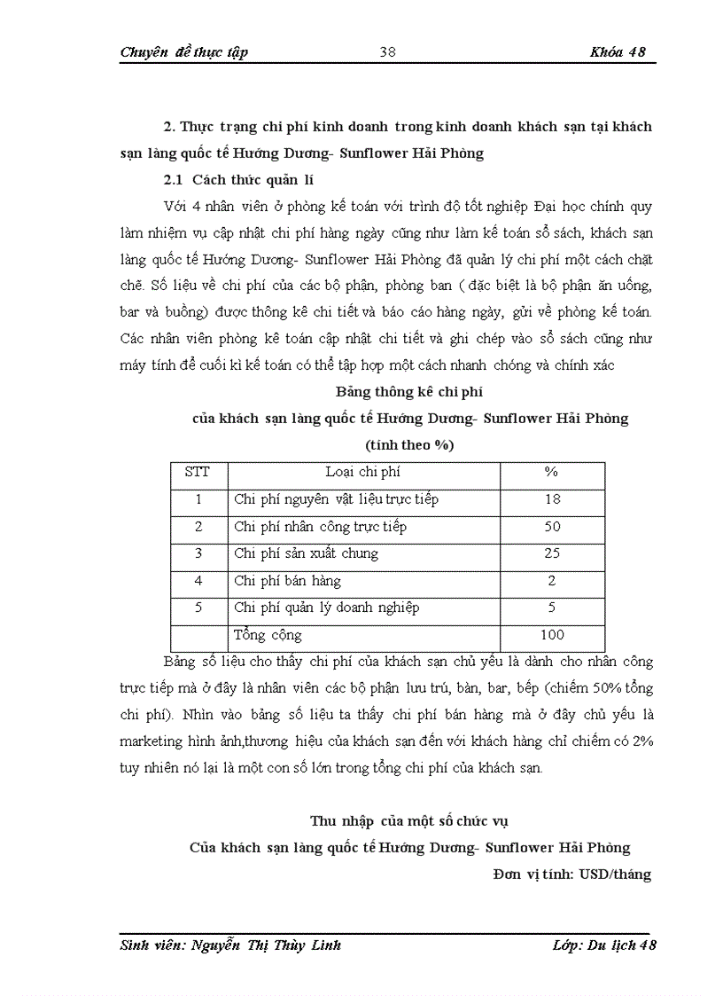 image for page Chi phí kinh doanh và giải pháp tiết kiệm chi phí trong kinh doanh khách sạn tại khách sạn làng quốc tế Hướng Dương Sunflower Hải Phòng 1