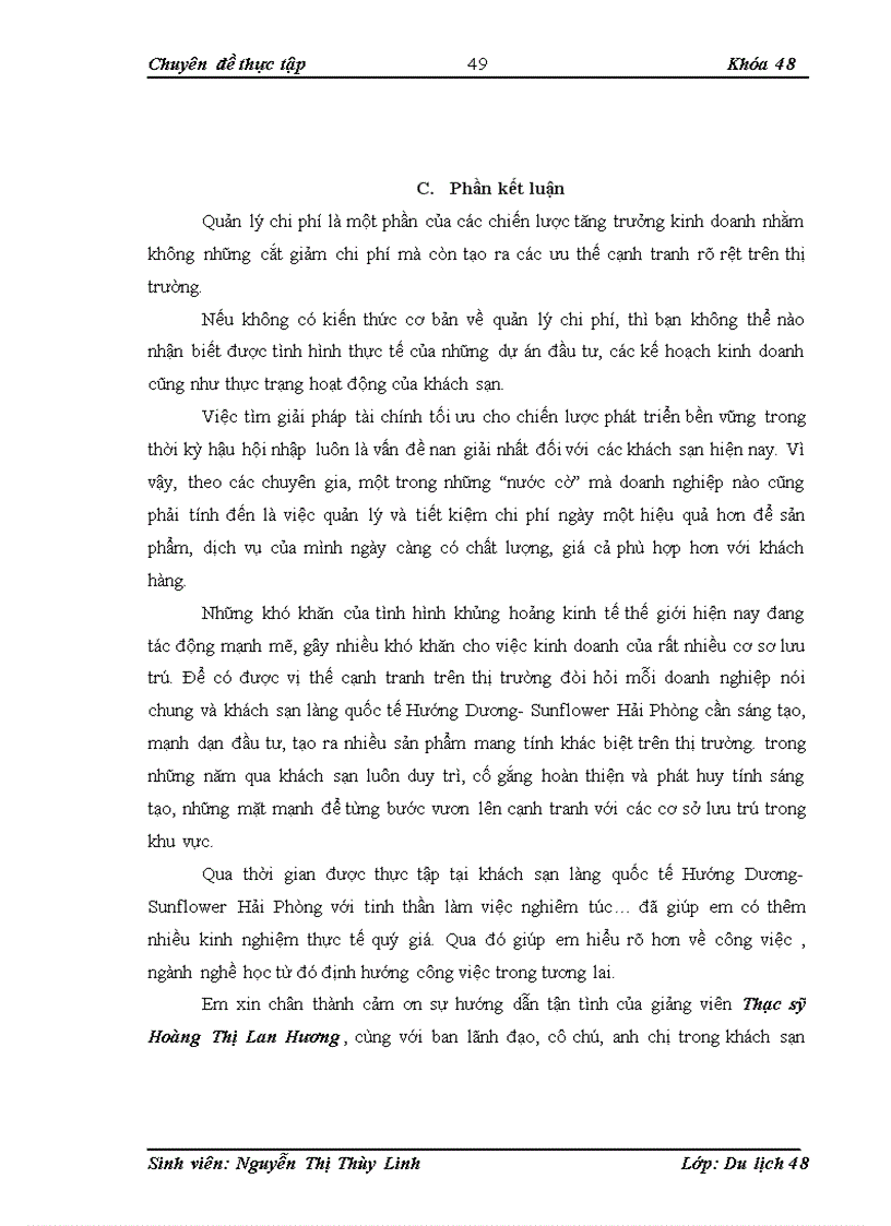 image for page Chi phí kinh doanh và giải pháp tiết kiệm chi phí trong kinh doanh khách sạn tại khách sạn làng quốc tế Hướng Dương Sunflower Hải Phòng 1