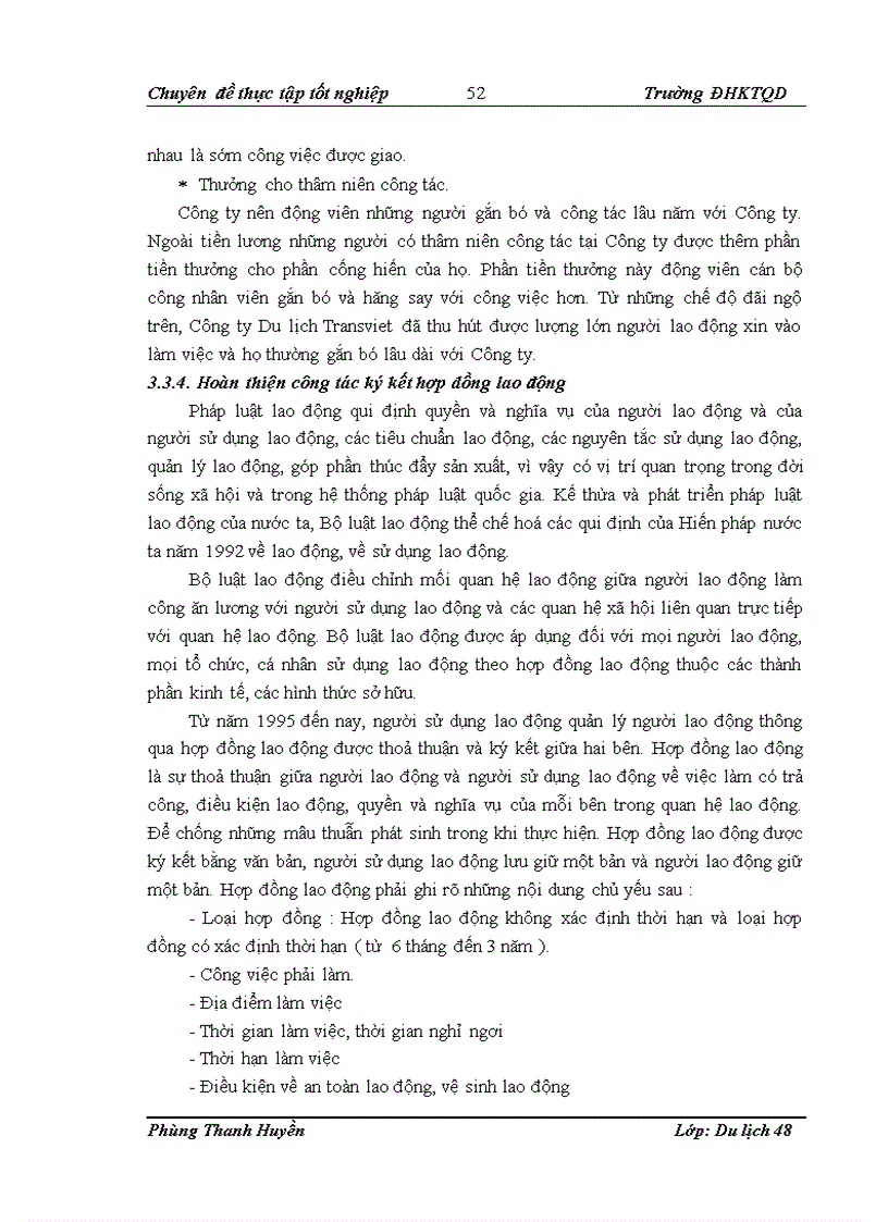 image for page Một số đề xuất và giải pháp nhằm nâng cao hiệu quả hoạt động quản trị nguồn nhân lực tại Công ty Du lịch Trần Việt