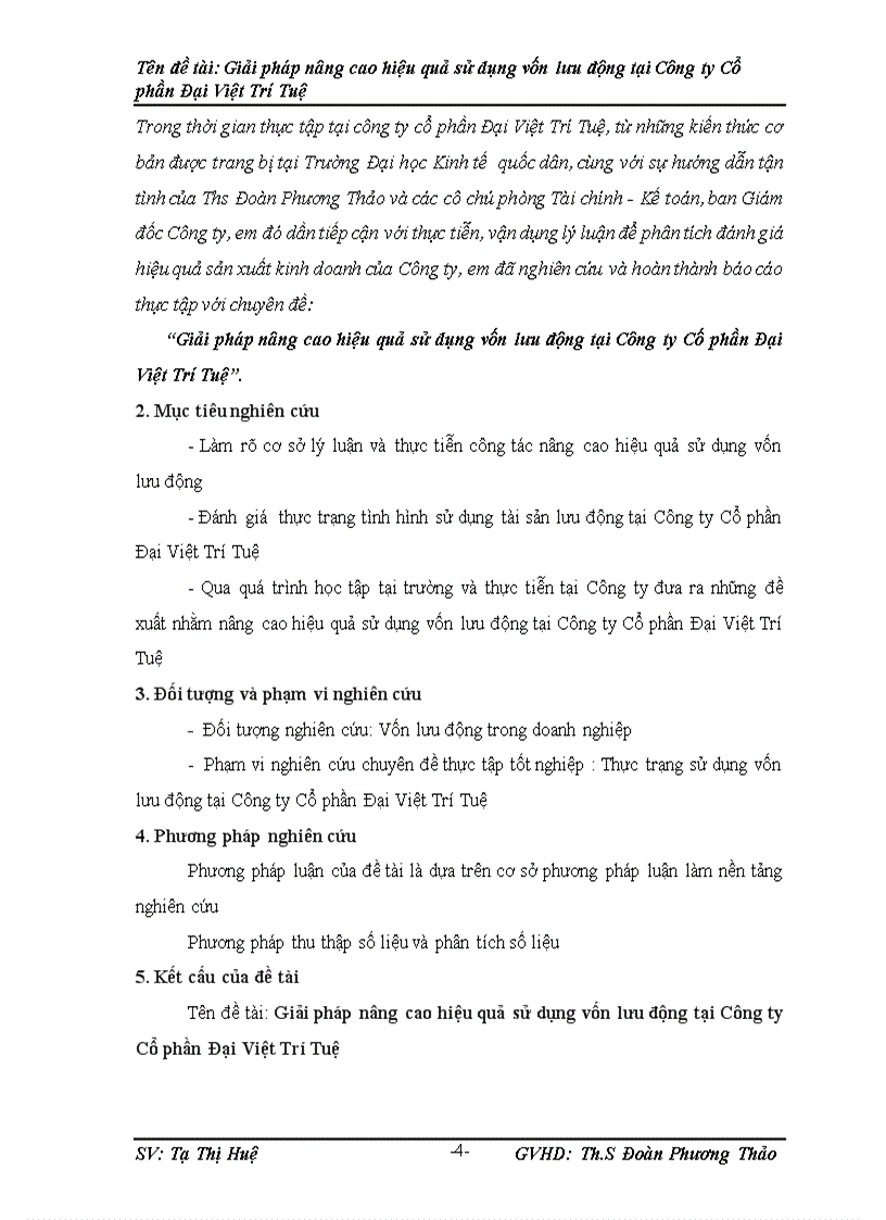 image for page Giải pháp nâng cao hiệu quả sử dụng vốn lưu động tại Công ty Cổ phần Đại Việt Trí Tuệ