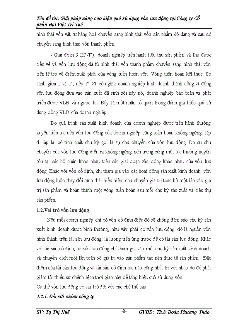 image for page Giải pháp nâng cao hiệu quả sử dụng vốn lưu động tại Công ty Cổ phần Đại Việt Trí Tuệ