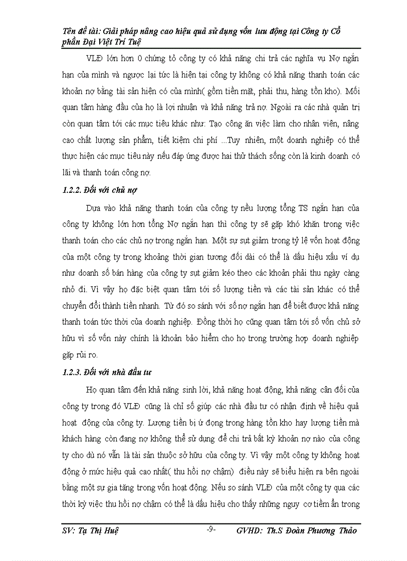 image for page Giải pháp nâng cao hiệu quả sử dụng vốn lưu động tại Công ty Cổ phần Đại Việt Trí Tuệ