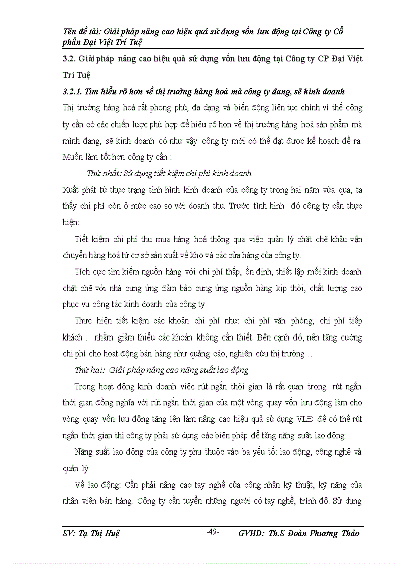 image for page Giải pháp nâng cao hiệu quả sử dụng vốn lưu động tại Công ty Cổ phần Đại Việt Trí Tuệ