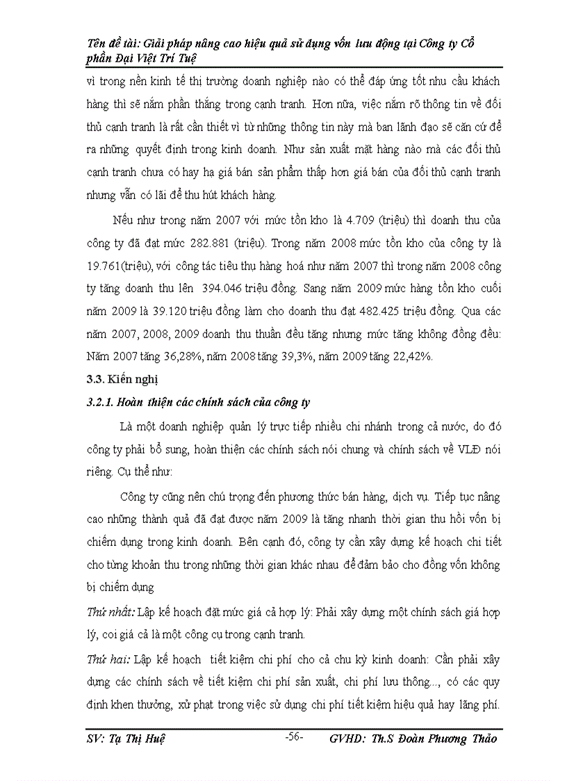 image for page Giải pháp nâng cao hiệu quả sử dụng vốn lưu động tại Công ty Cổ phần Đại Việt Trí Tuệ