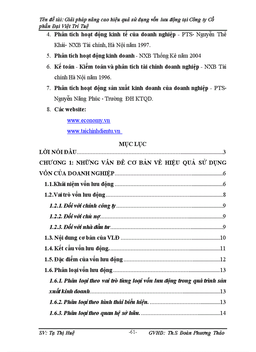 image for page Giải pháp nâng cao hiệu quả sử dụng vốn lưu động tại Công ty Cổ phần Đại Việt Trí Tuệ