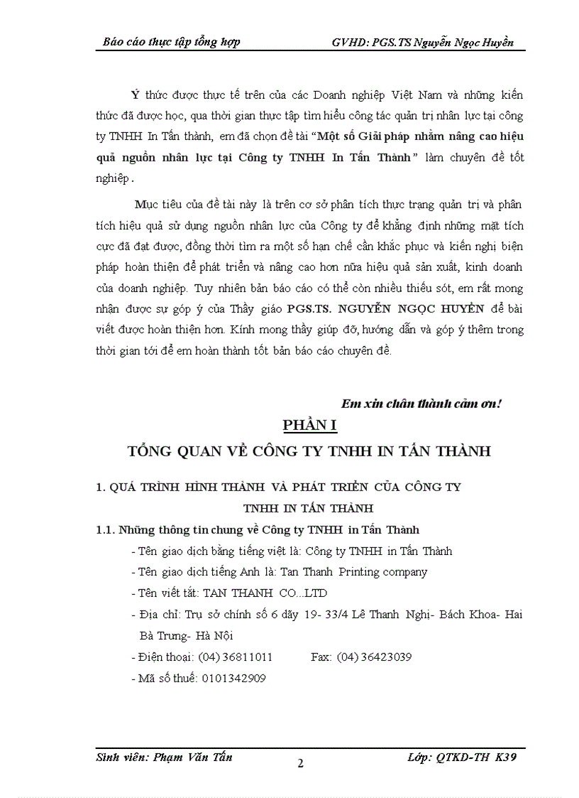 image for page Một số Giải pháp nhằm nâng cao hiệu quả nguồn nhân lực tại Công ty TNHH In Tấn Thành