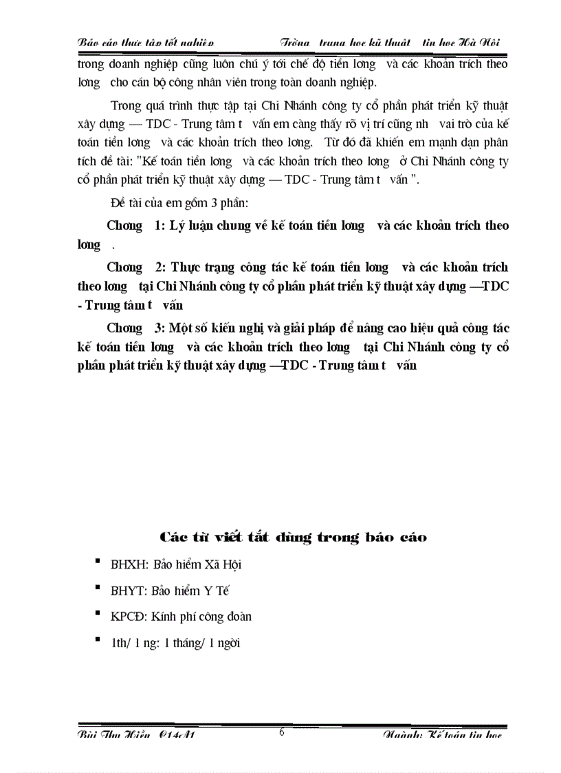 image for page Thực trạng của kế toán tiền lương và các khoản trích theo lương tại Chi nhánh Công ty Cổ phần Phát triển Kỹ Thuật Xây Dựng TDC Trung tâm tư vấn