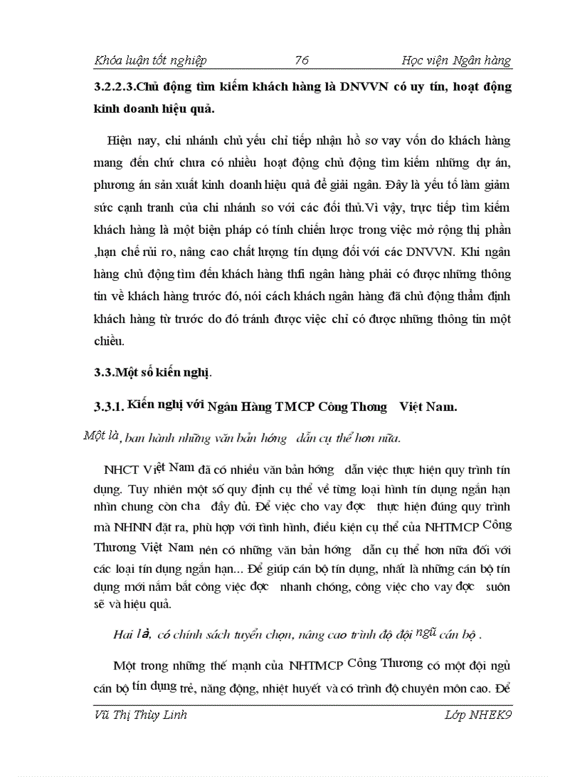 image for page Giải pháp nâng cao chất lượng tín dụng đối với các DNVVN tại chi nhánh TP Hà Nội NHTMCP Công Thương Việt Nam