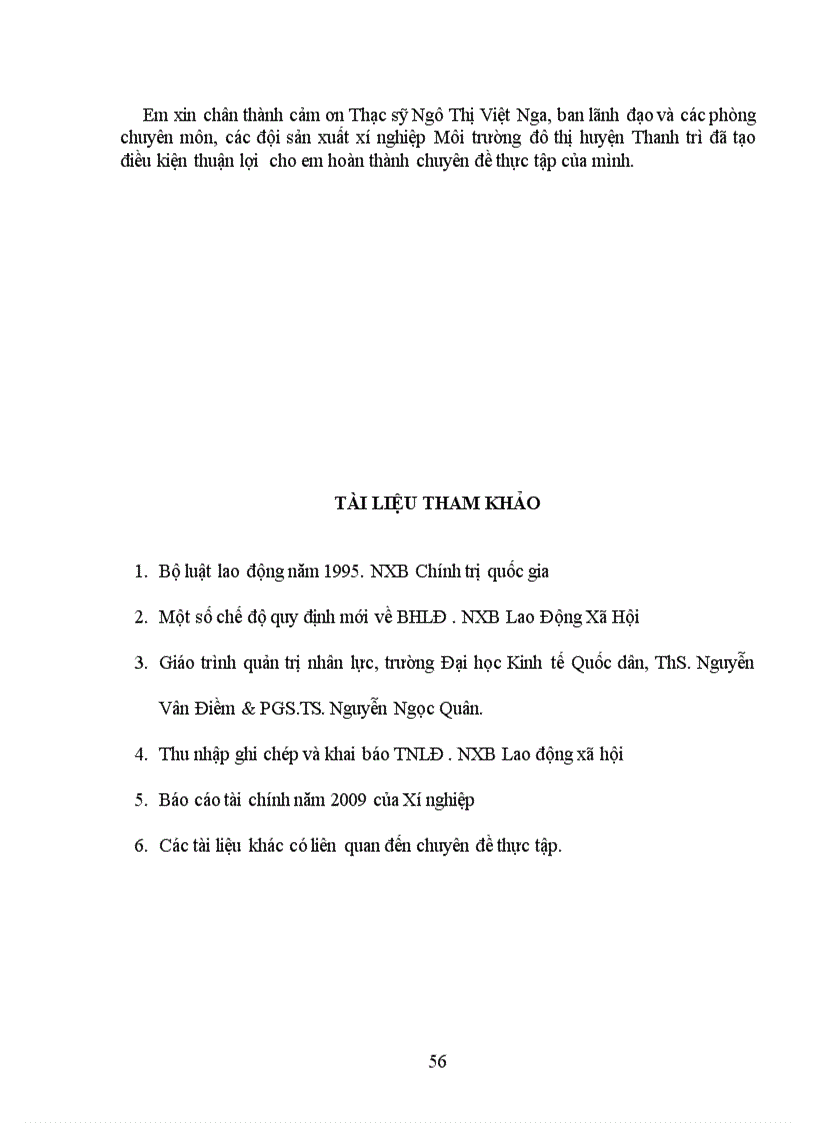 image for page Công tác bảo hộ lao động đối với người lao động ở xí nghiệp Môi trường Đô thị huyện Thanh Trì