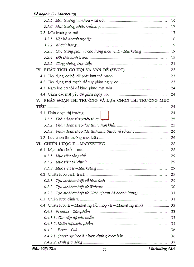 image for page Kế hoạch Internet Marketing E Marketing cho Công ty Cổ phần thương mại dịch vụ quảng cáo TMDVQC ATA tại khu vực miền Bắc từ 6 2010 đến 6 201