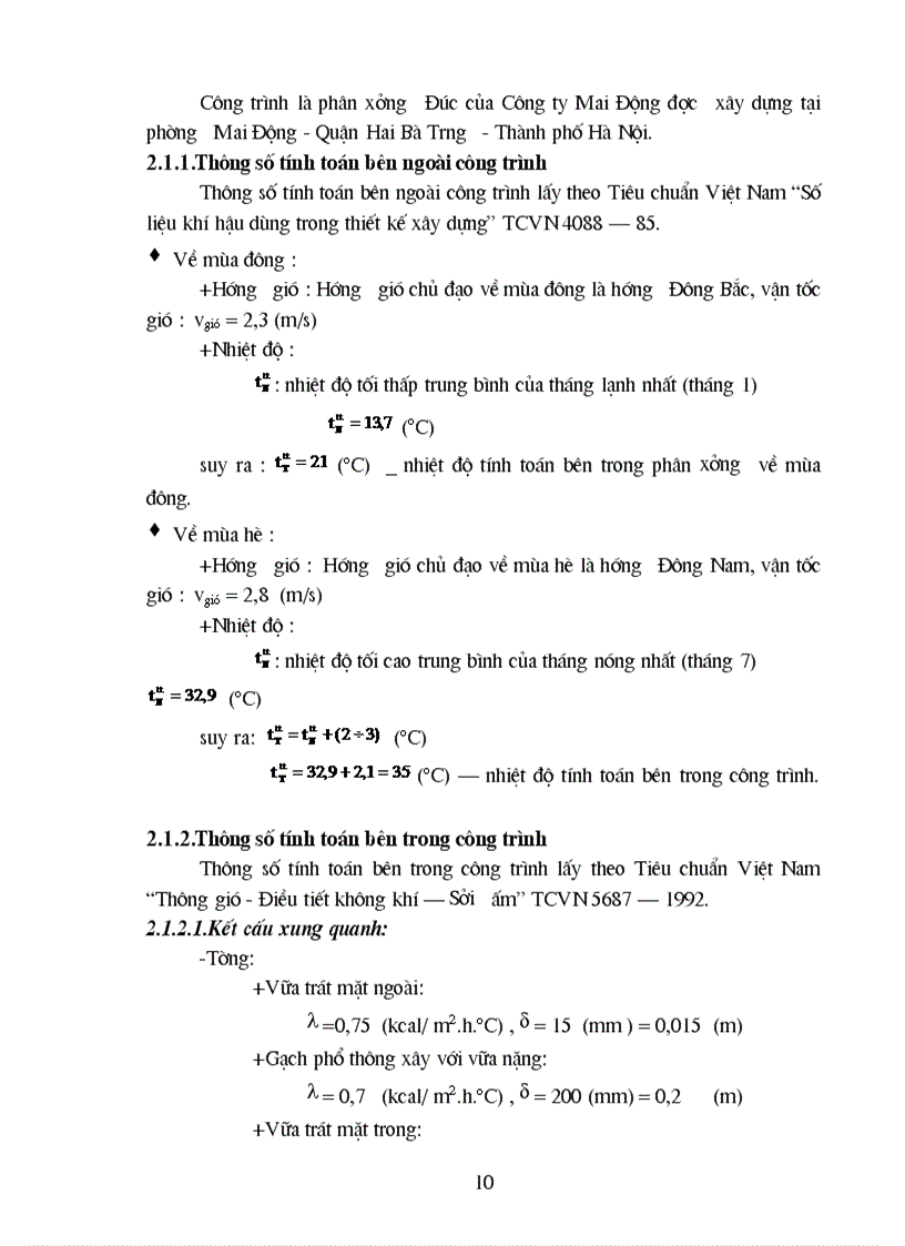 image for page Tính toán thiết kế hệ thống thông gió xử lý khí thải Phân xưởng Đúc Công ty Mai Động 1