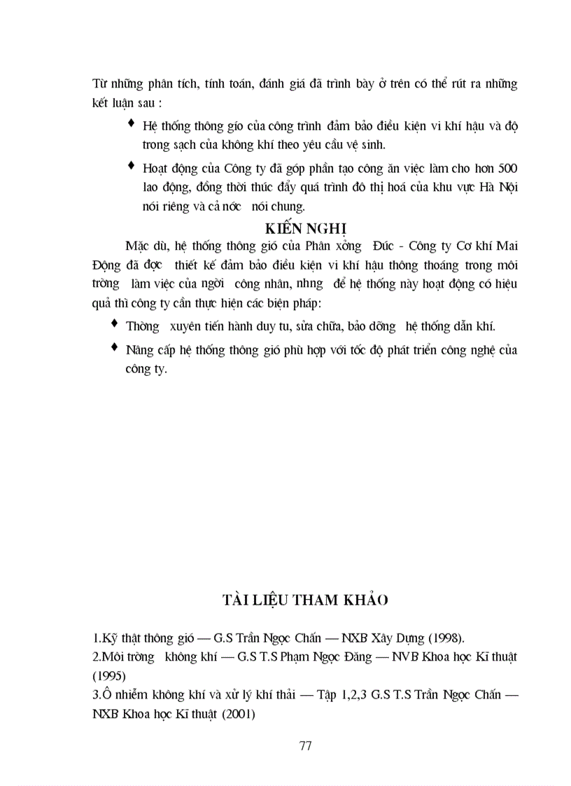 image for page Tính toán thiết kế hệ thống thông gió xử lý khí thải Phân xưởng Đúc Công ty Mai Động 1