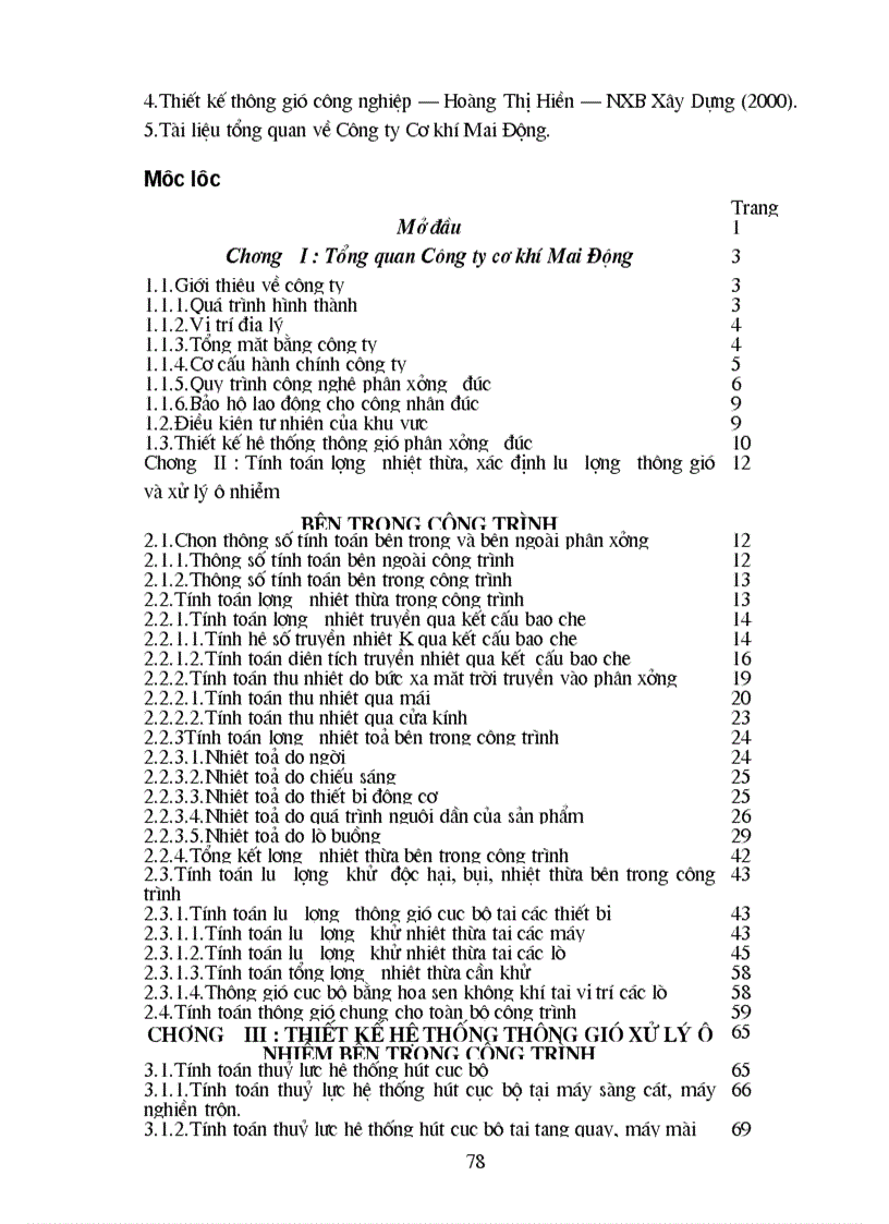 image for page Tính toán thiết kế hệ thống thông gió xử lý khí thải Phân xưởng Đúc Công ty Mai Động 1