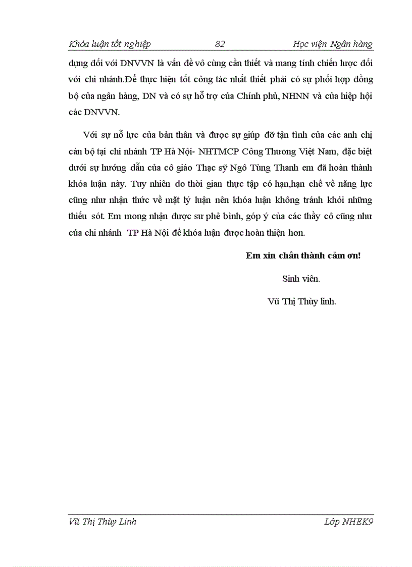 image for page Giải pháp nâng cao chất lượng tín dụng đối với các DNVVN tại chi nhánh TP Hà Nội NHTMCP Công Thương Việt Nam 1