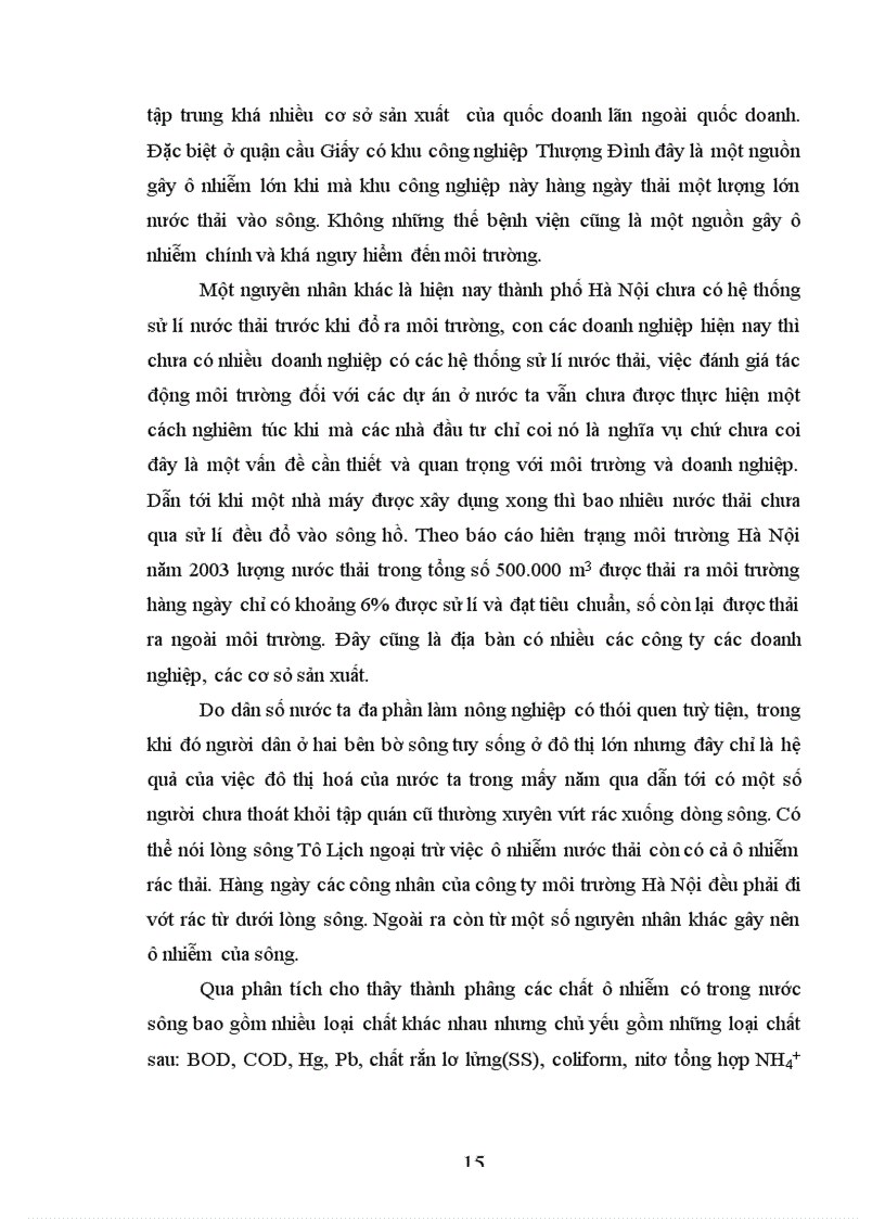 image for page Công tác quản lí môi trường và cải thiện môi trường sông Tô Lịch