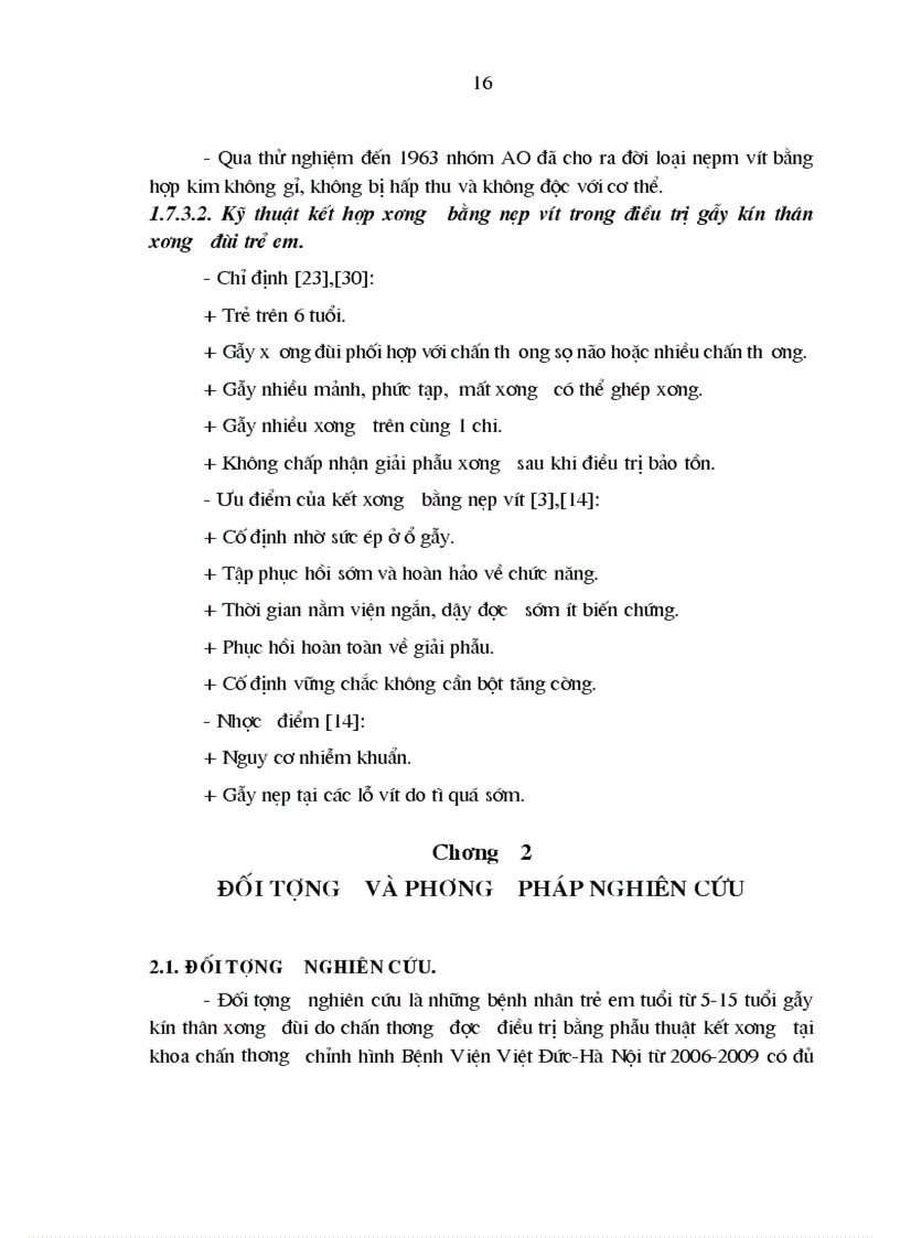 image for page Đánh giá kết quả phẫu thuật gẫy kín thân xương đùi trẻ em ở bệnh viện Việt Đức