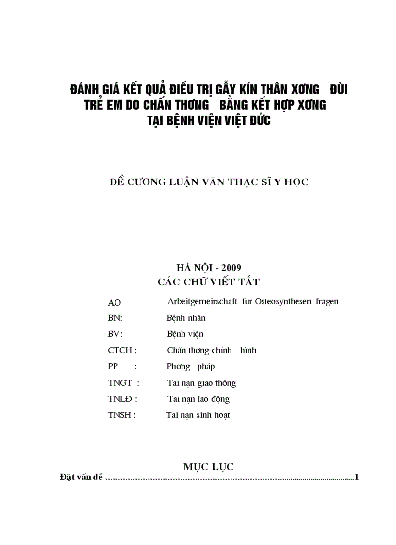 image for page Đánh giá kết quả phẫu thuật gẫy kín thân xương đùi trẻ em ở bệnh viện Việt Đức