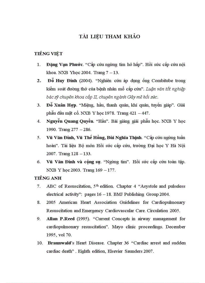 image for page Nghiên cứu áp dụng ống Combitube trong kiểm soát đường thở trên bệnh nhân ngừng tuần hoàn tại Khoa Cấp cứu Bệnh viện Bạch Mai 1