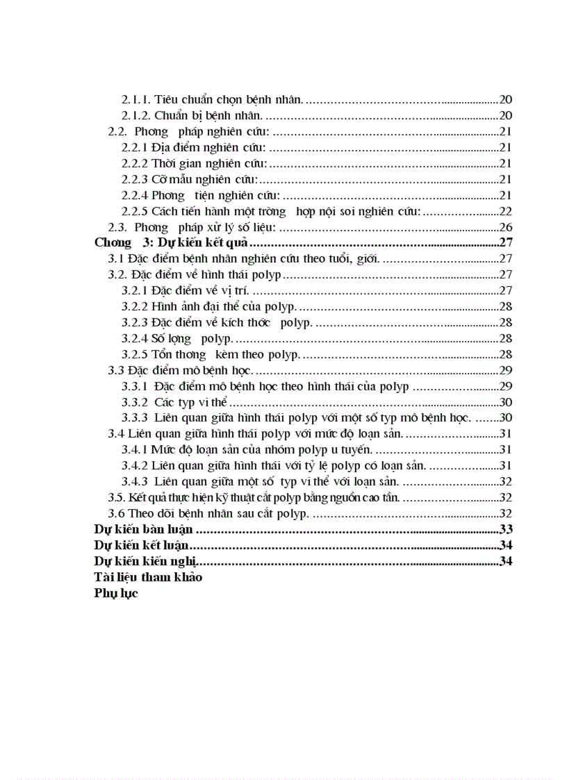 image for page Nhận xét hình ảnh nội soi mô bệnh học và kết quả cắt polyp đại trực tràng bằng nguồn cắt ENDOPLASMA 1