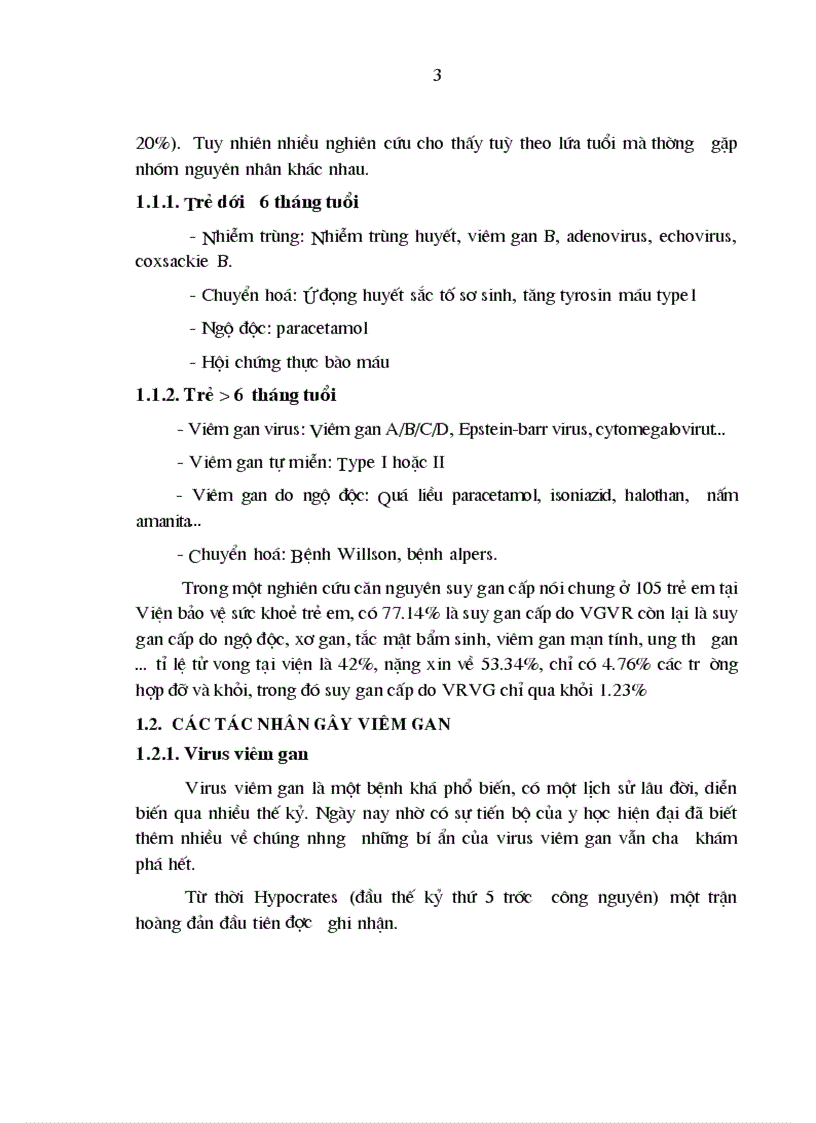 image for page Nguyên nhân đặc điểm lâm sàng và cận lâm sàng của suy gan cấp ở trẻ em tại Bệnh viện Nhi Trung Ương 1