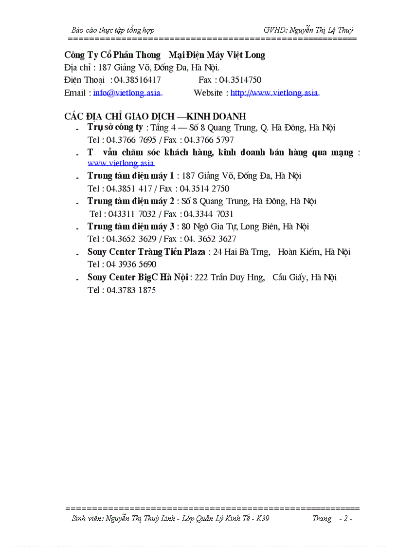 image for page Định hướng hoạt động và phát triển của Công Ty Cổ Phần Thương Mại Điện Máy Việt Long trong thời gian tới