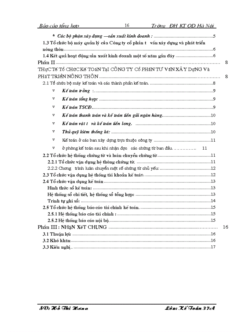 image for page Thực tế tổ chức kế toán tại công ty cổ phần tư vấn xây dựng và phát triển nông thôn 1