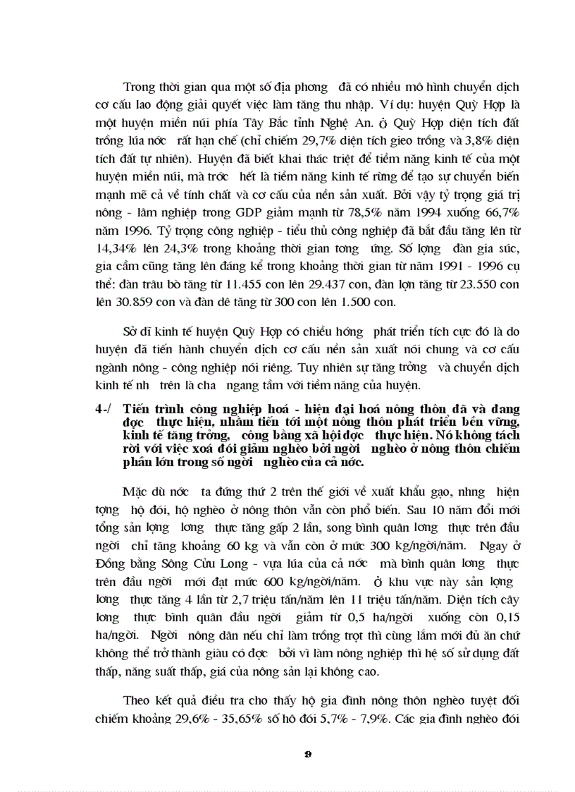 image for page Những vấn đề cơ bản về việc làm và ảnh hưởng của việc làm ở nông thôn tới phát triển kinh tế xã hội nước ta