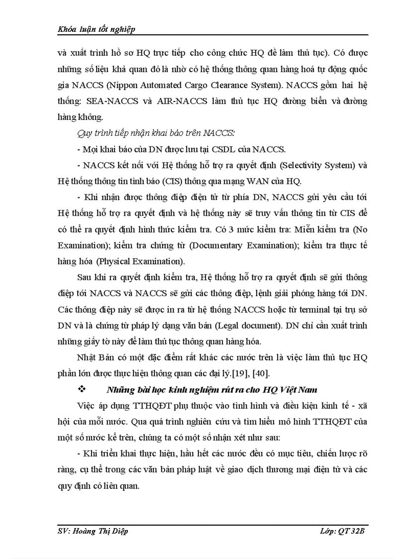 image for page Thực trạng thực hiện thủ tục hải quan điện tử đối với hàng hóa xuất nhập khẩu qua biên giới trên địa bàn tỉnh Lạng Sơn và những giải pháp nhằm hoàn thiện pháp luật trong lĩnh vực này