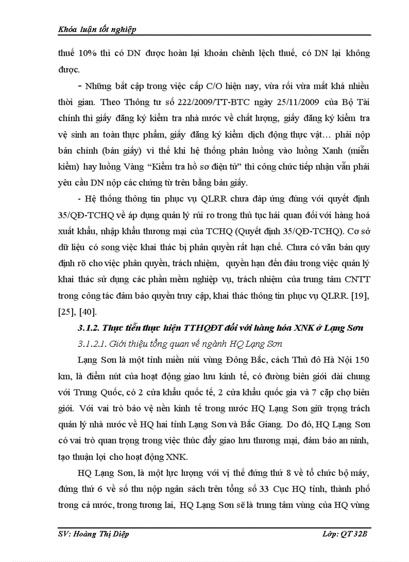 image for page Thực trạng thực hiện thủ tục hải quan điện tử đối với hàng hóa xuất nhập khẩu qua biên giới trên địa bàn tỉnh Lạng Sơn và những giải pháp nhằm hoàn thiện pháp luật trong lĩnh vực này