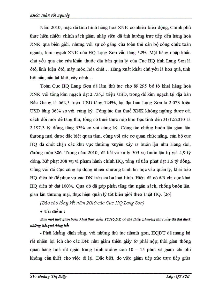 image for page Thực trạng thực hiện thủ tục hải quan điện tử đối với hàng hóa xuất nhập khẩu qua biên giới trên địa bàn tỉnh Lạng Sơn và những giải pháp nhằm hoàn thiện pháp luật trong lĩnh vực này