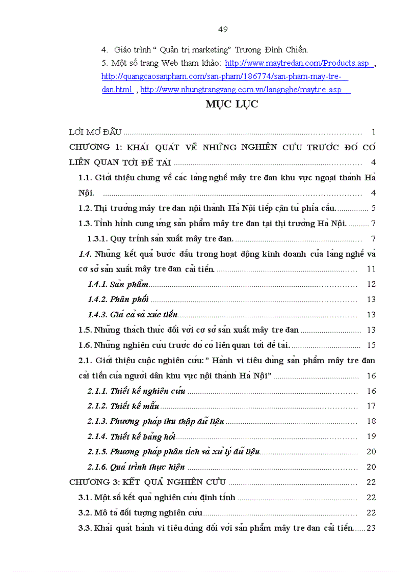 image for page Hành vi tiêu dùng sản phẩm mây tre đan cải tiến của người dân tại khu vực nội thành Hà Nội